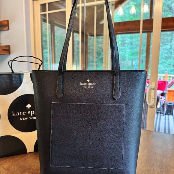 Kate Spade New York Daily Large Tote Black Saffiano K8662...
